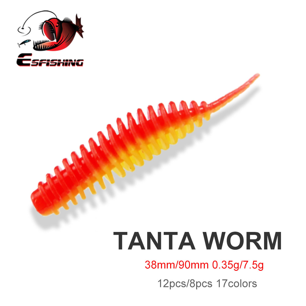 Fishing Lure Spinnerbait - ESFISHING Przynęta Wędkarska Robak Tanta 38mm