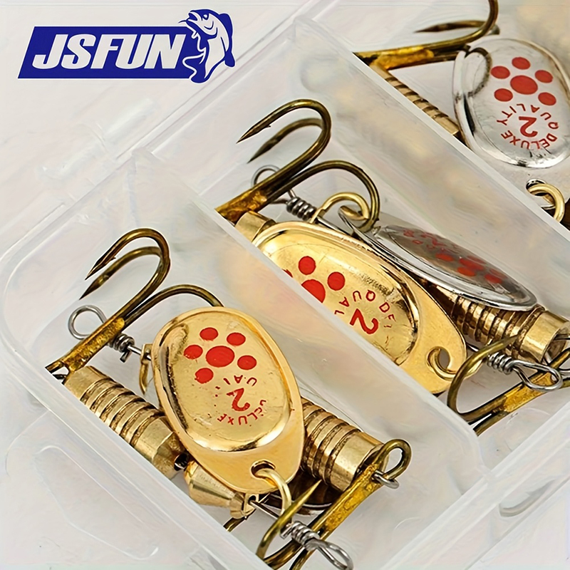Zestaw 10 przynęt obrotowych J – Fishing Lure Blade Bait recenzja i cena