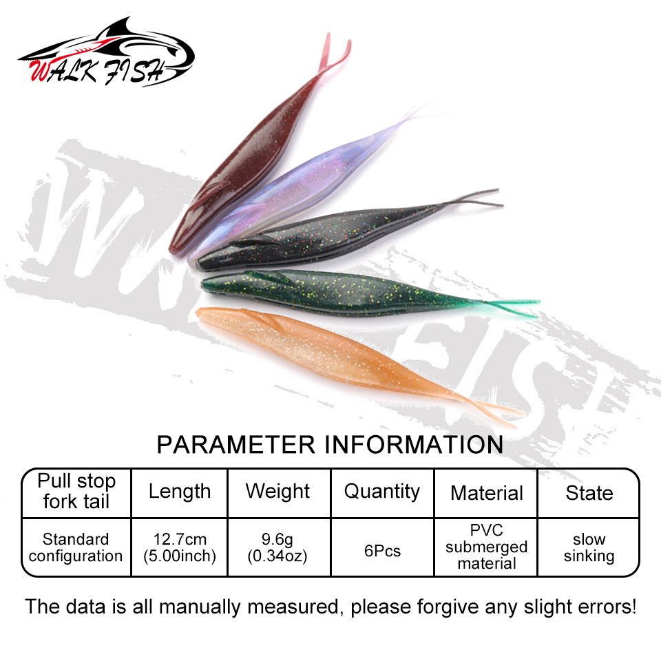 WALK FISH 6 sztuk/partia 12,7  – Fishing Lure Swimbait recenzja i cena