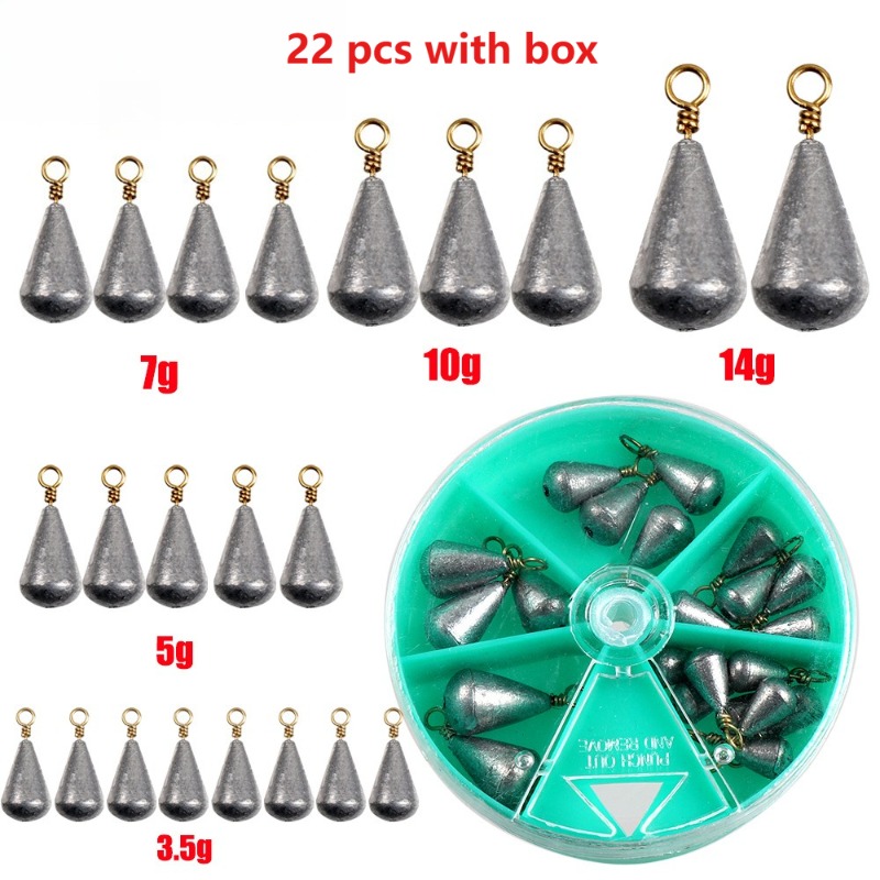 22 szt. z pudełkiem Ołowiane C – Fishing Lure Spinnerbait recenzja i cena