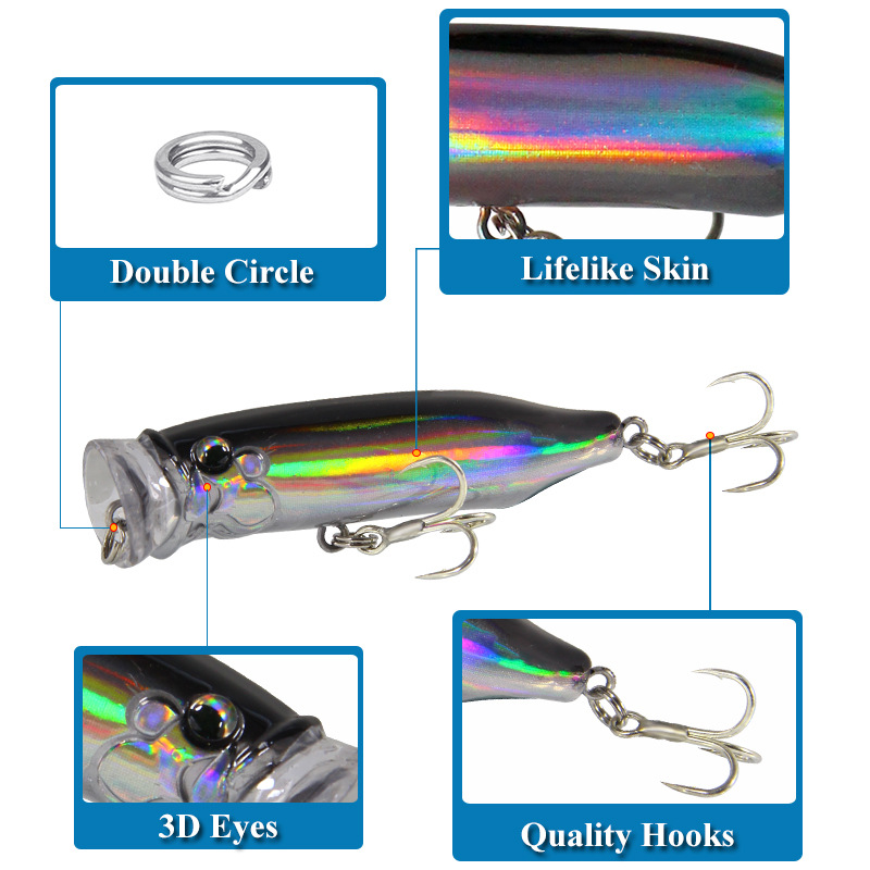 5 szt. Przynęt powierzchniowyc – Fishing Lure Topwater recenzja i cena
